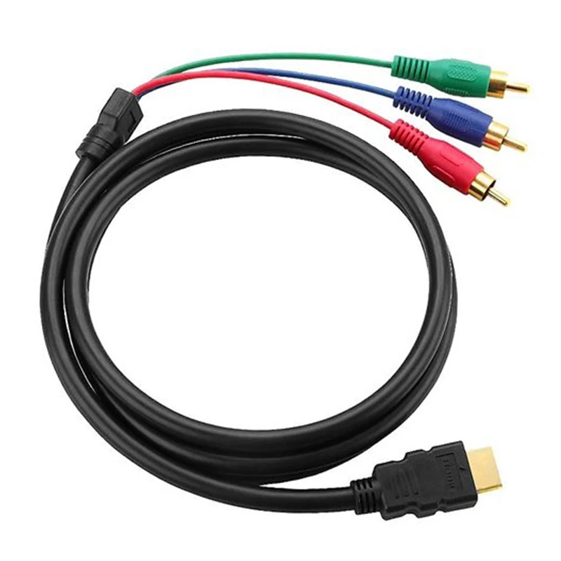USB To 3 RCA Cable - 5ft Male Audio Video AV Composite Adapter Splitter Cable, Black | Connect Devices To TVs 10 thumbnail image