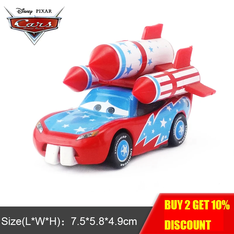 Disney Pixar Cars Daredevil Lightning McQueen 1:55 металлический литой автомобиль игрушки модель автомобиля для мальчиков Детский подарок на день рождения