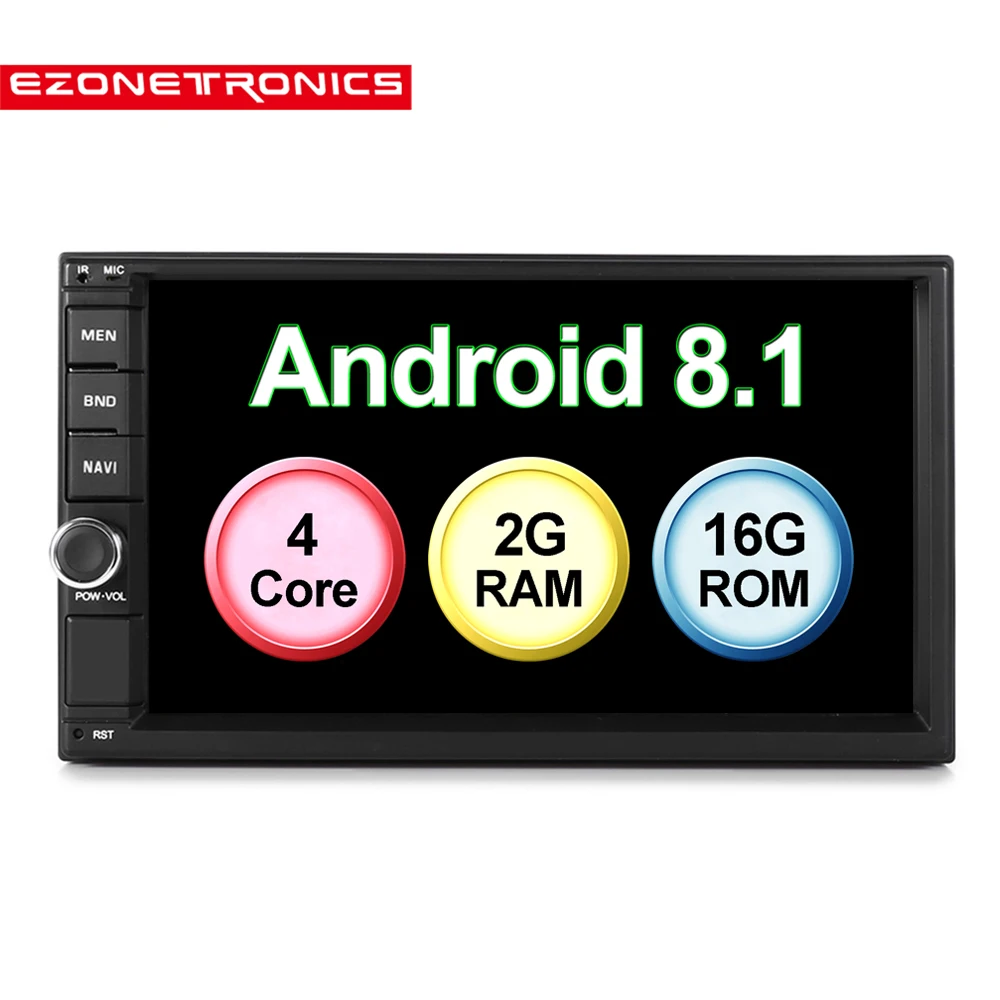 

7" Android 8.0 Quad Core 2G+16G Universal Double 2 Din Car Audio Stereo GPS Navigation Car Radio Kits Car Multimedia RDS no dvd