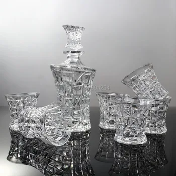 

Fashion 7 piece crystal glass wine set wedding gift