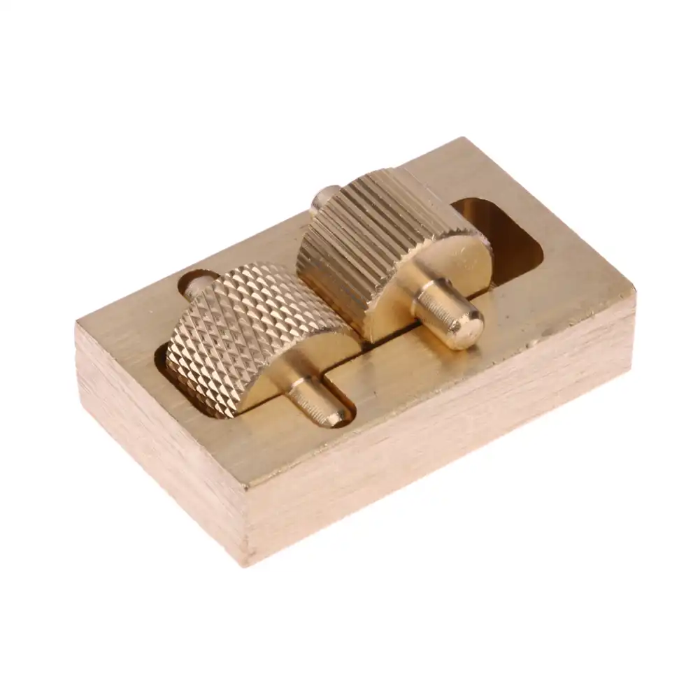 For Leather Making Tools 2 Rollers Pure Copper Craft Carving Edge Dye Oil Sewing