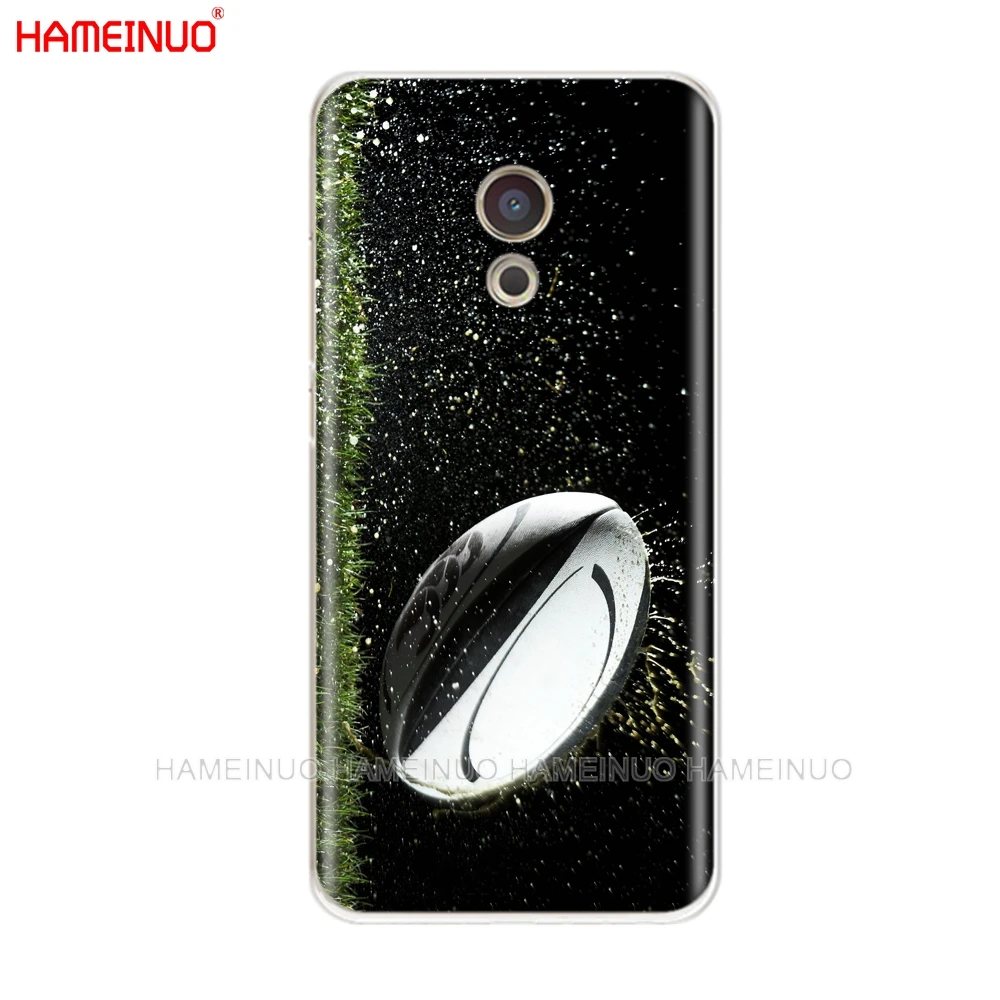 HAMEINUO الرجبي الكرة الرياضة غطاء الهاتف حالة ل Meizu M6 M5 M5S M2 M3 M3S MX4 MX5 MX6 برو 6 5 U10 U20 ملاحظة زائد