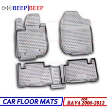 Автомобильные коврики для Toyota RAV4 2006-2012, автомобильные коврики, автомобильные коврики, водонепроницаемые, пыленепроницаемые, Нескользящие, для автомобиля, Стайлинг, украшение интерьера