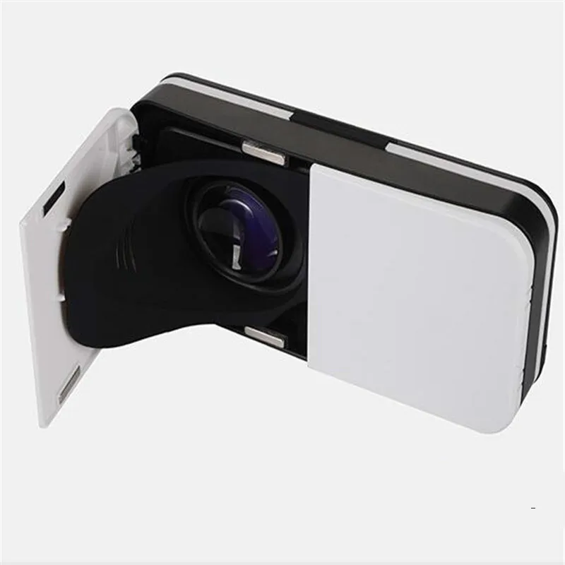 

N20C Protable VR Pocket Glasses Travel Mini Headset Box Leather 3D Cardboard Helmet Comfortable VR for 4-6' Mobile Phone
