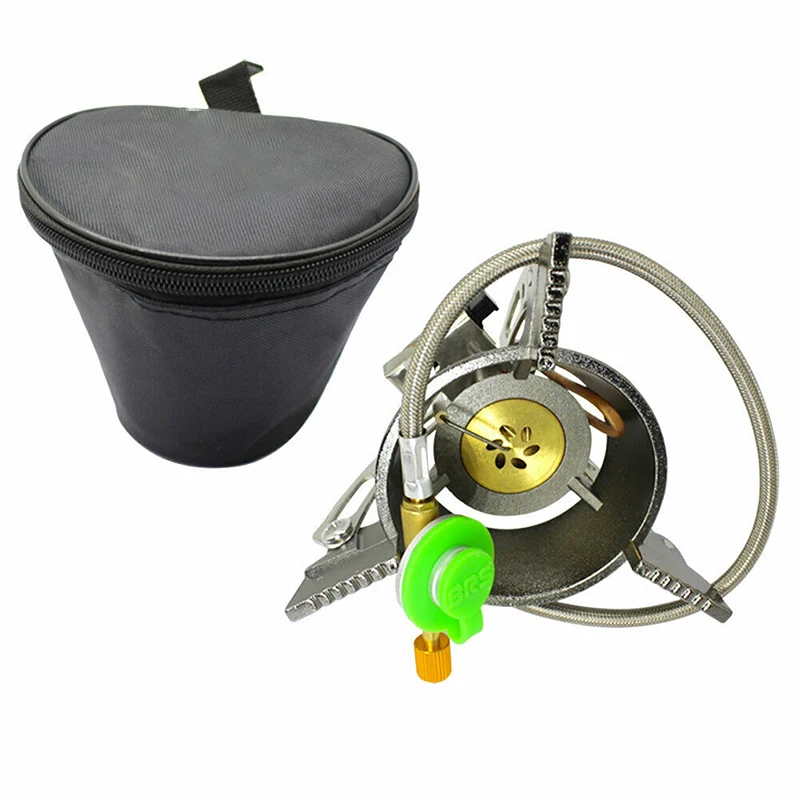 

Portable Split Windproof Whirlwind Butane Gas Stove Camping Picnic Stove Accessories