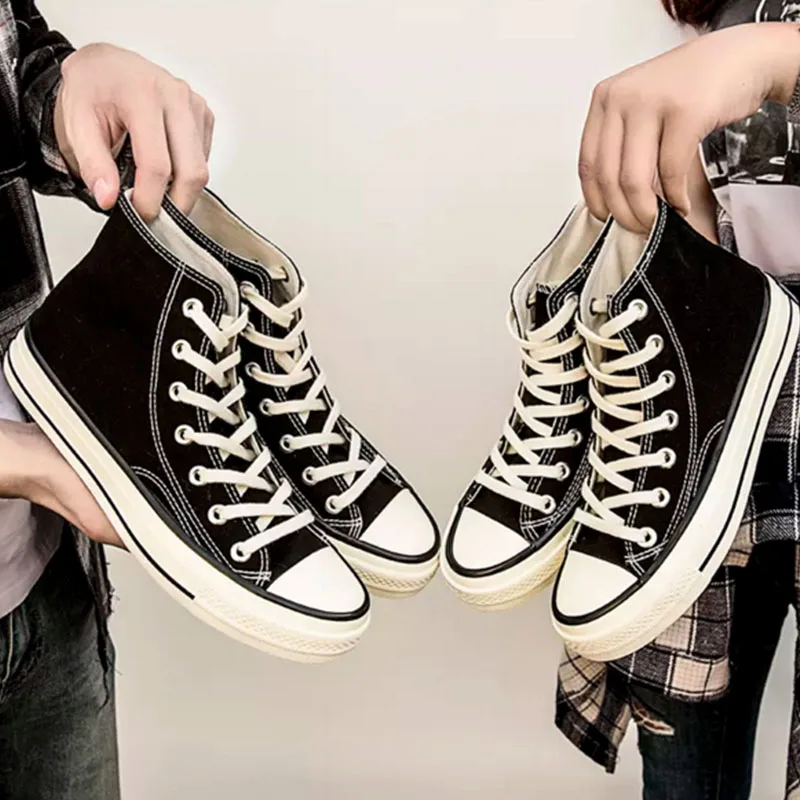 

2018 autumn couple models high-top canvas shoes student men's shoes shoes casual shoes