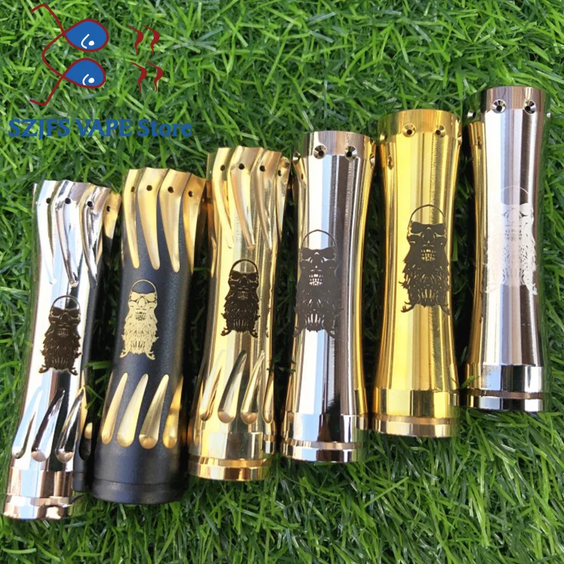 

AV Kane MOD 18650 20700 Mechanical Electronic Cigarette VAPE Gold Color Exquisite Pattern Ecig Fit 510 Atomizers 2019 NEWNEST