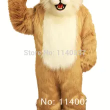 Костюм Косплей Longhaired светло-коричневый костюм талисмана собаки Фидо ростовой костюм мультяшный карнавальный костюм персонажа маскарадный костюм