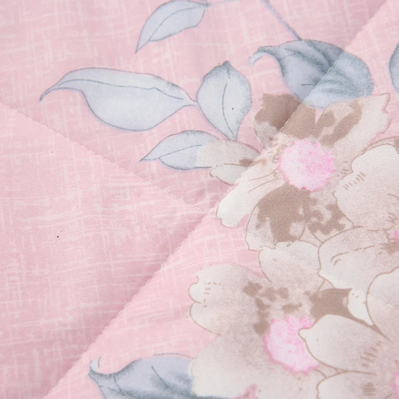 Bonenjoy 1 шт. стеганое одеяло для лета с розовым цветочным принтом, кондиционер для дома, тонкое двойное двуспальное покрывало