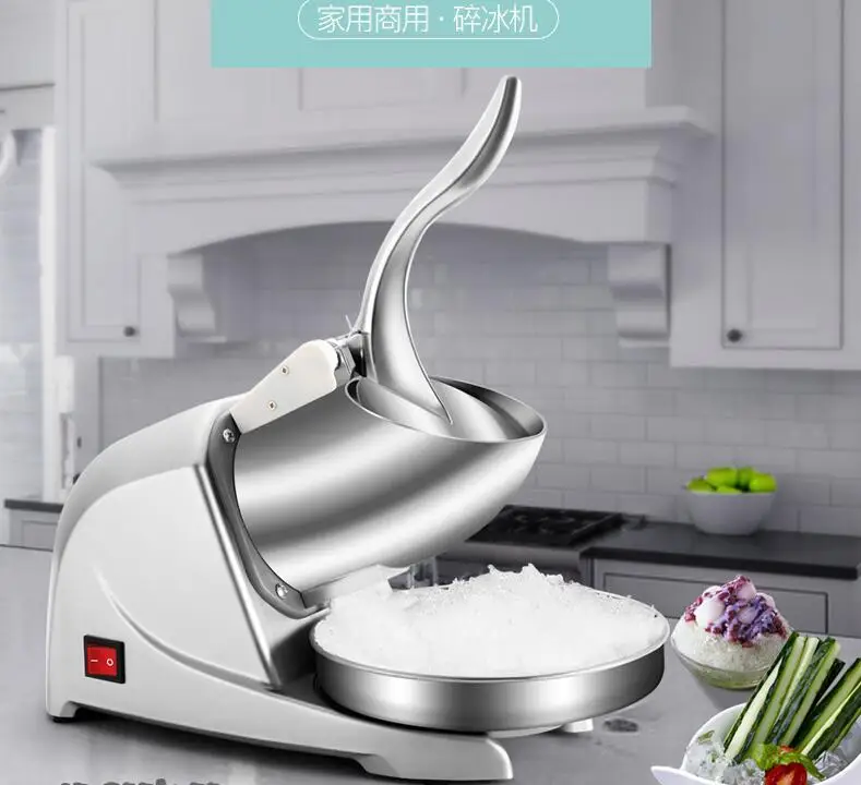 Electric Ice crusher shaver snow cone ice block making machine