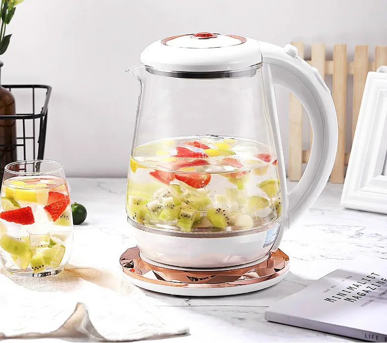 NEW Glass electric kettle transparent heat-resistant explosion-proof tea water household automatic power cut 1.8L | Бытовая техника
