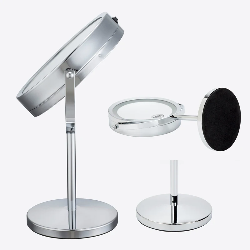 

5X Or 10X 7 Inches LED Lights Makeup Mirror Desktop Double Side Mirror Magnification New Style Bathroom Cosmetic Mirror