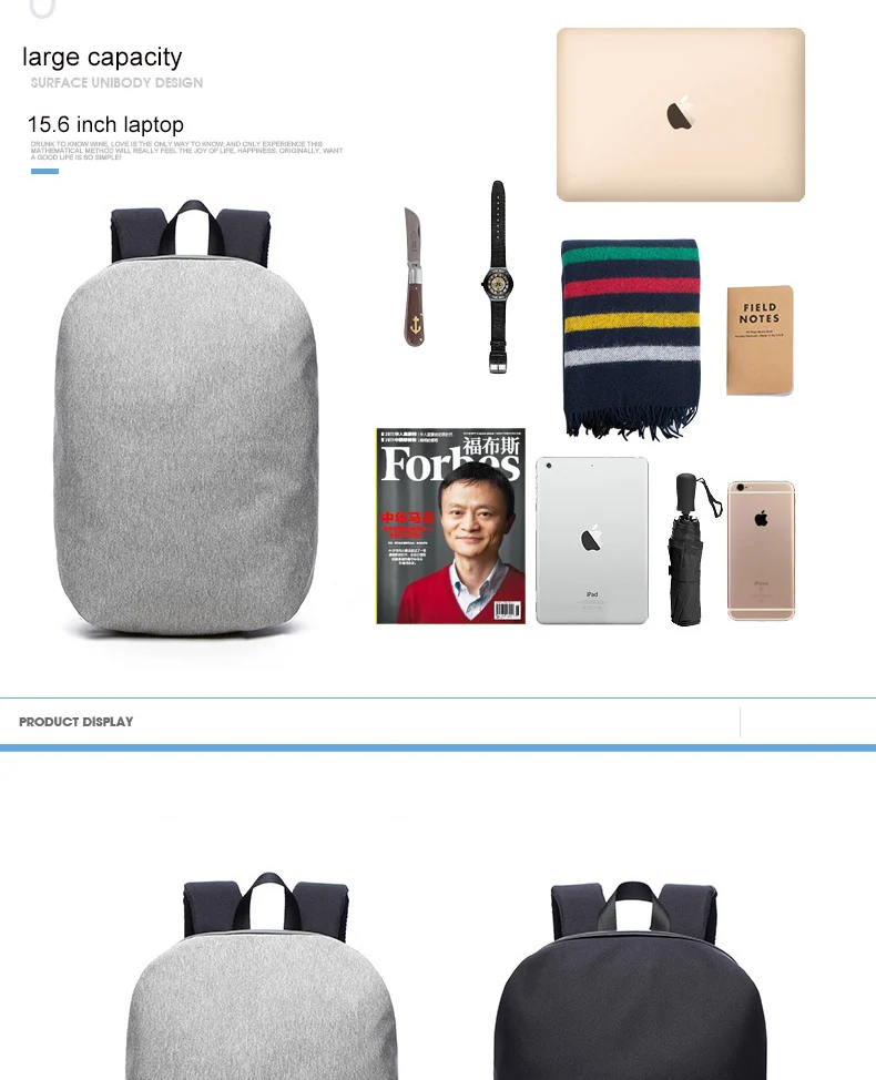 KEMY Meizu рюкзак для студентов, женский, мужской, минималистичный, элегантный дизайн, рюкзак, сумка, большая емкость, сумка для ноутбука, для школы, путешествия