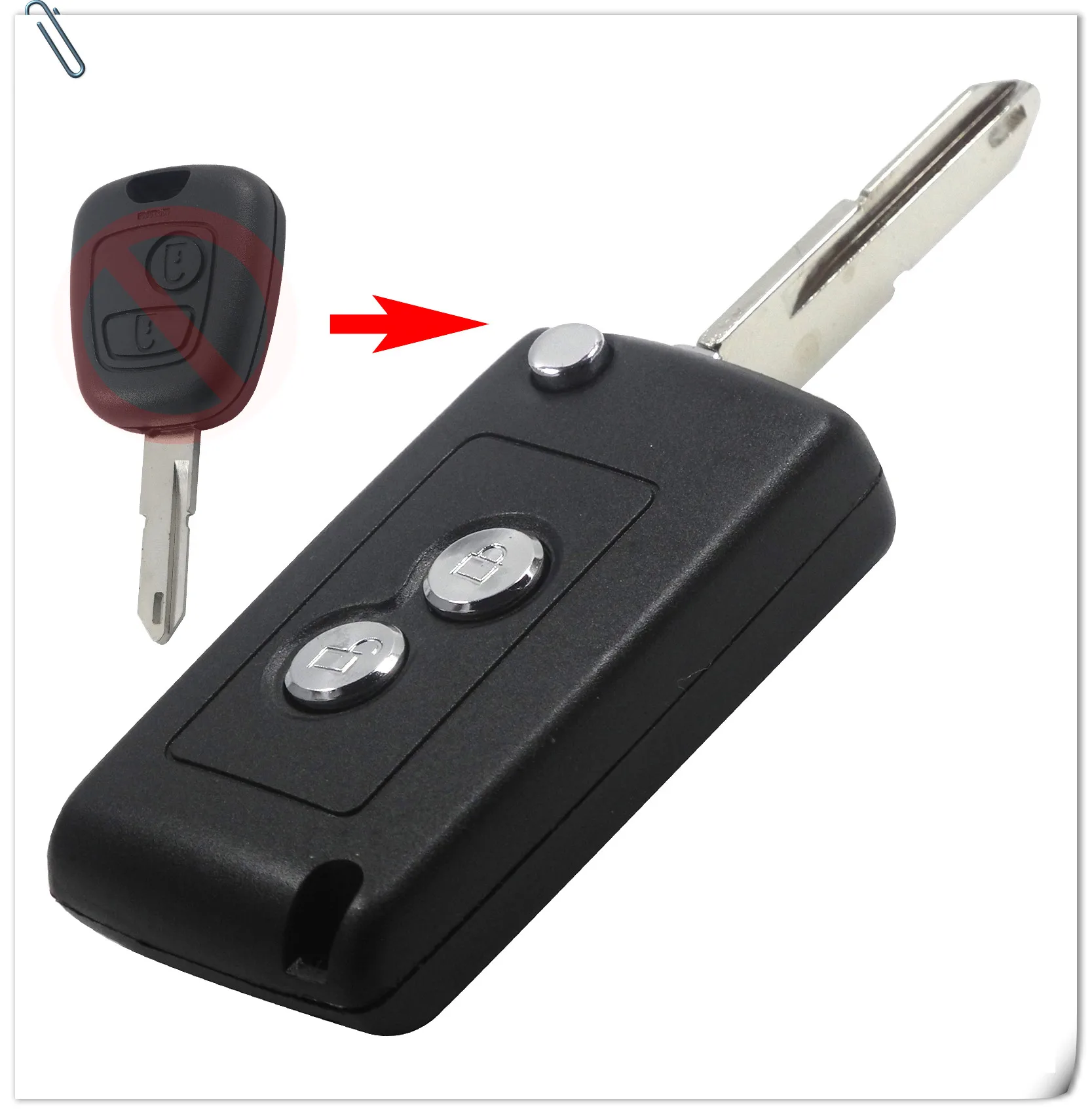 Keyforkess modificato 2 pulsanti chiave pieghevole custodia remota per Peugeot 206 207 306 406 Citroen Car Flip Key Shell Fob sostituzione 6 Keyforkess modificato 2 pulsanti chiave pieghevole custodia remota per Peugeot 206 207 306 406 Citroen Car Flip Key Shell Fob sostituzione - HTB1q5gZXh2rK1RkSnhJq6ykdpXao