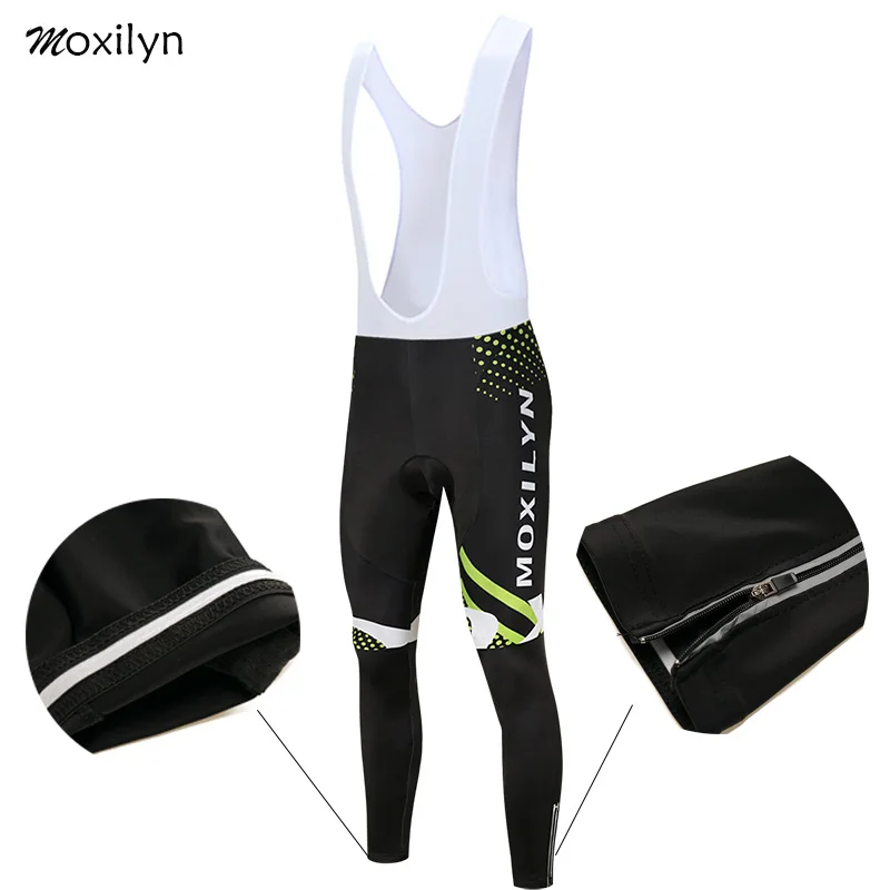 Moxilyn зимний термальный флисовый комплект для велоспорта Ropa Ciclismo Invierno Hombre Roupa Ciclismo велосипедная одежда зеленый костюм