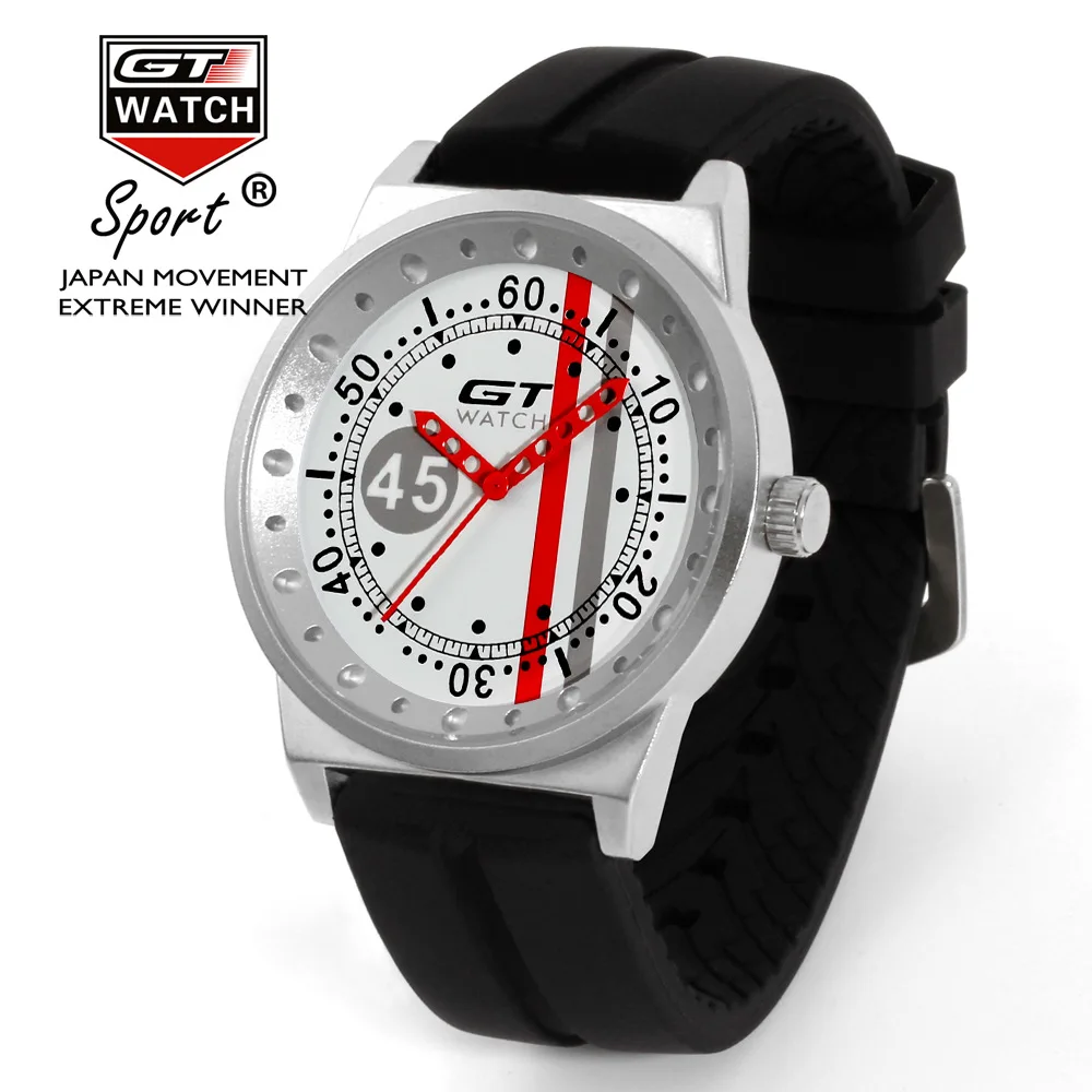 

GT WATCH Grand Touring Silicone Quartz Watch Style Sports Racing car Relogio Masculino Montre homme zegarki meskie relogio
