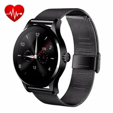 Neue Blutooth Smart Uhr K88H 1,22 «Runden Bildschirm MTK2502 Smartwatch Fitness Sync Herzfrequenzmesser Für Android IOS Armbanduhr
