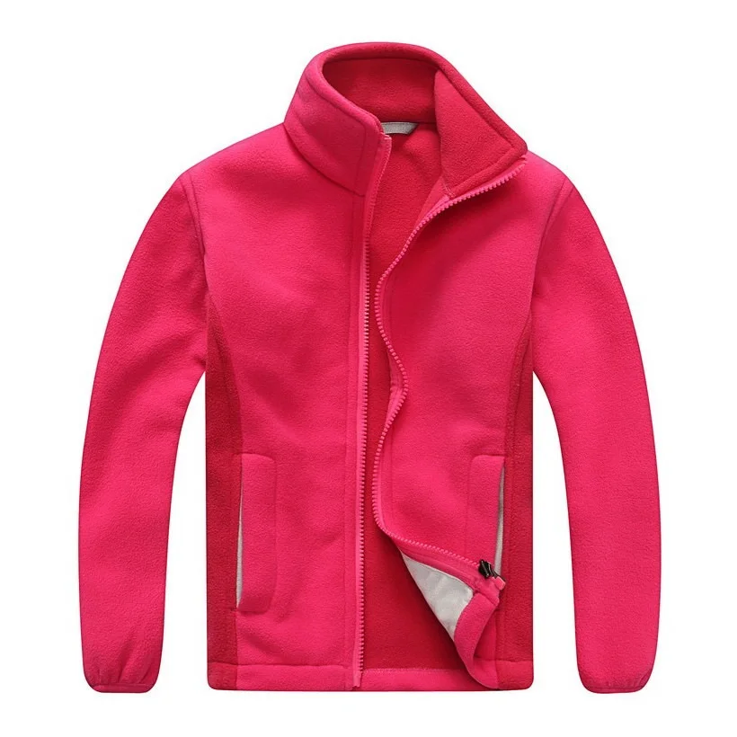 Ветрозащитное Детское пальто; куртки для мальчиков и девочек; теплая верхняя одежда из мягкого флиса для детей; одежда для От 3 до 12 лет - Цвет: Красный