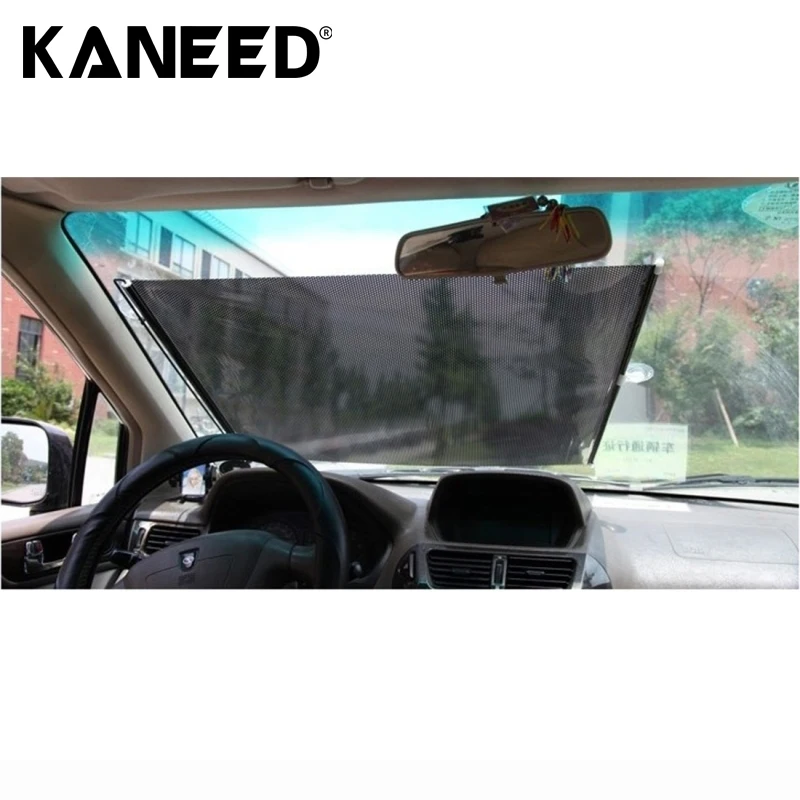 

Universal Folding Car Sun Visor Mesh Insulation Side Window Windshield Shade 125cm*58cm Auto Curtain
