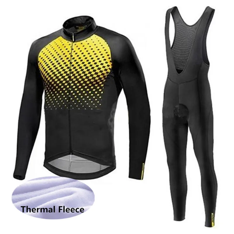 Одежда для велоспорта MAVIC, зимний термальный флисовый комплект для велоспорта, одежда для гонок, Майо, рок-гонок, велосипеда, Ropa Ciclismo G1001 - Цвет: 09