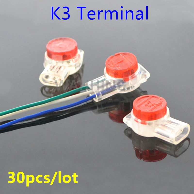 30 шт. соединительные мини клеммы K3 для телефона HY1126|for cable|block blockblock terminal connector |