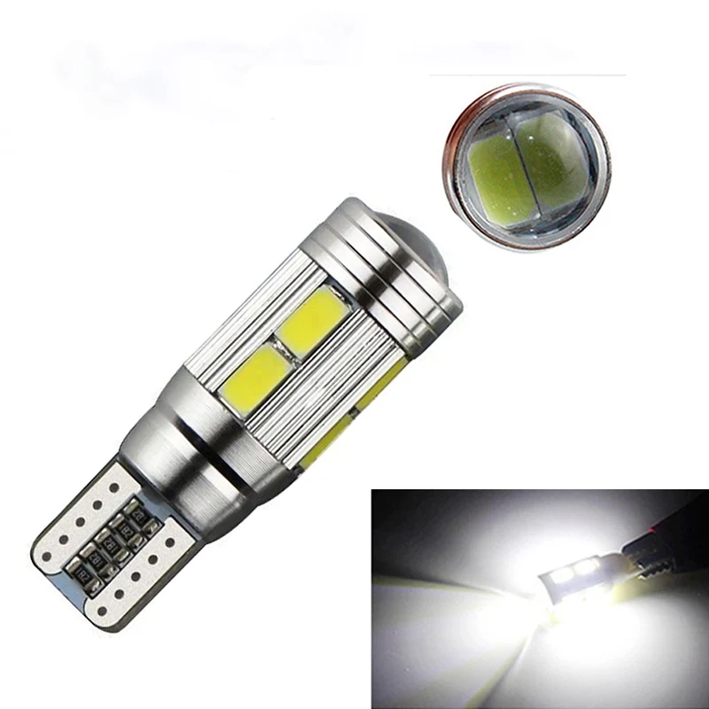 1X car styling Car Auto LED T10 194 W5W Canbus 10 smd 5730 LED Light Bulb No error led light parking T10 LED Car Side Light