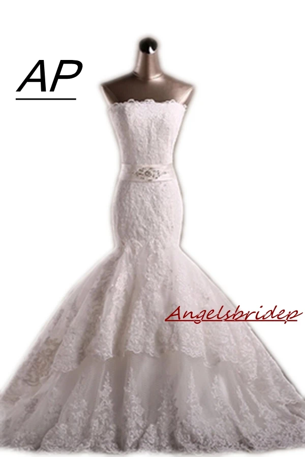 Angelsbridep Luxury Bohemian Mermaid Wedding Dresses 2019 Arabic