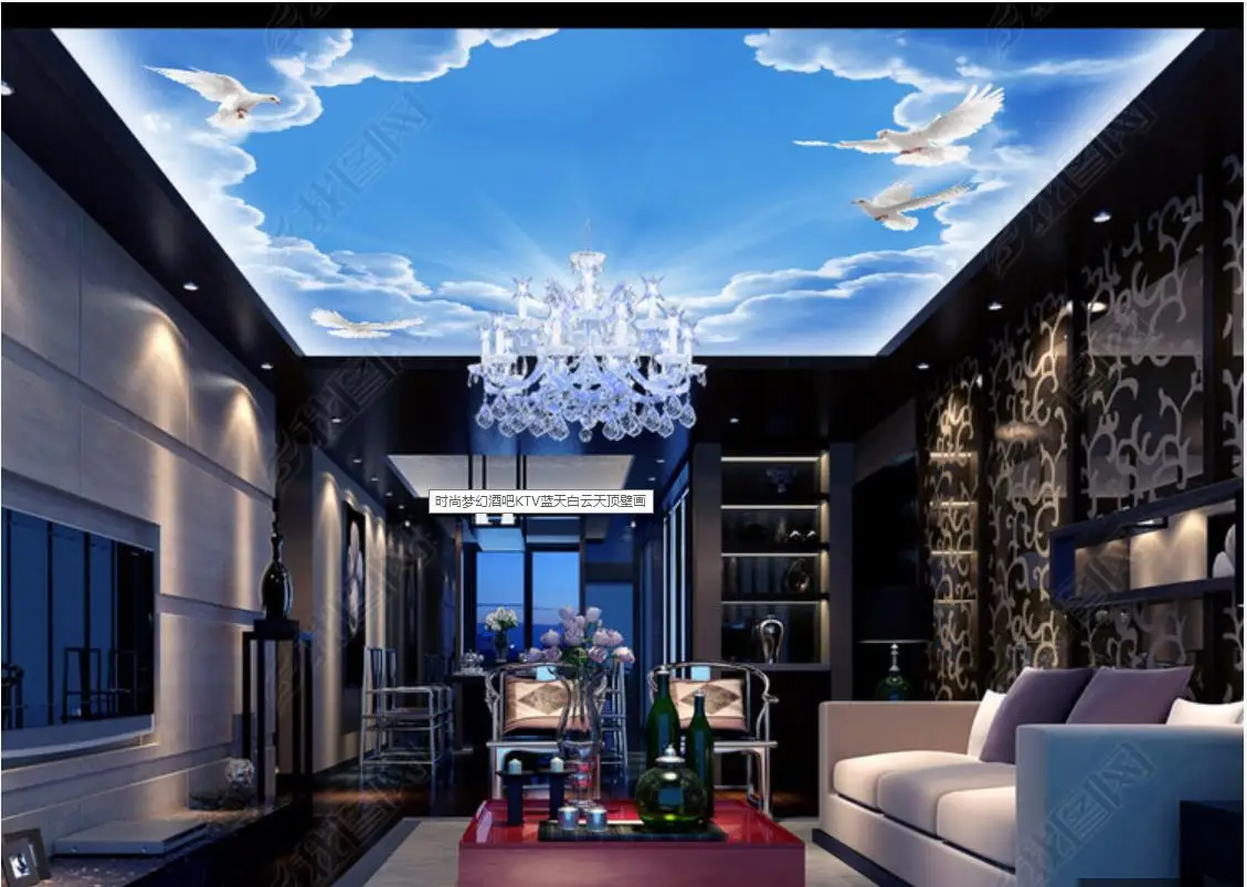 Пользовательские фото обои 3d потолочные обои звездное небо Зенит подвесной потолок Фото Обои mural для гостиной настенные украшения