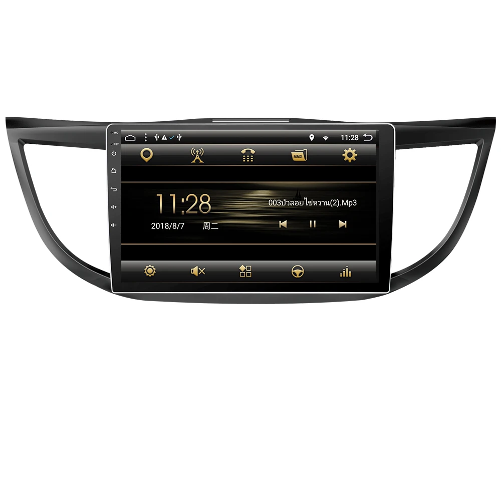 Excellent Eunavi 10.1" Android 8.1 8 core gps multimedia player For Honda CR-V CRV 2012-2016 car navigation raido video audio player 2 din 3