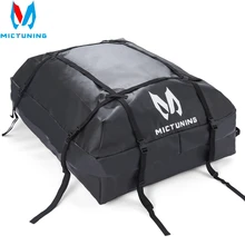 MICTUNING Водонепроницаемая переноска на крышу, багажная дорожная сумка(15 кубических футов) для транспортных средств с рельсами на крышу T24528a, сумка для хранения