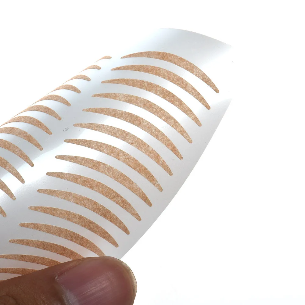Новое поступление 24 пары узкой бумажная гвоздика с двойным век стикер лента довольно высокого качества технический глаз ленты приспособления для век
