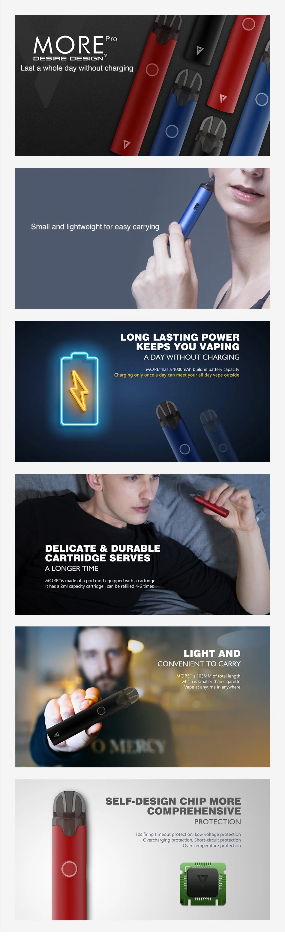 Desire More Pro Pod Starter Kit 1000mAh