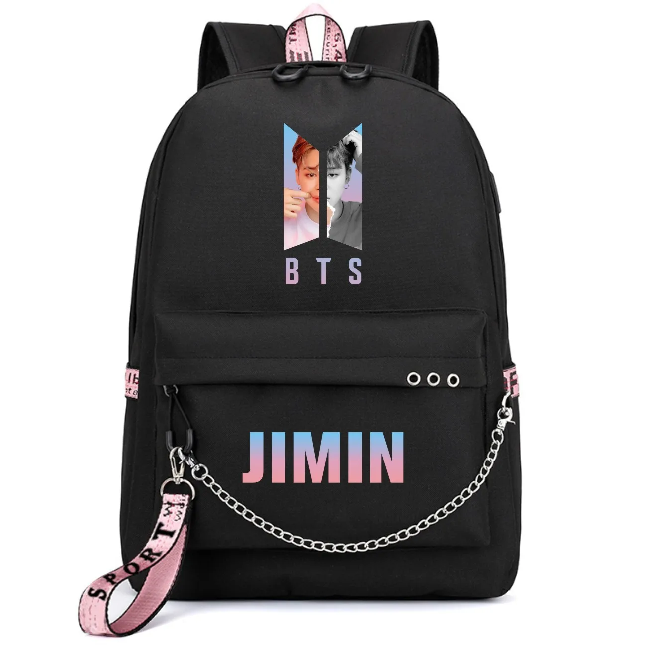 

Fashion BTS Bangtan Boys Backpack For Teenage Girls School Bags Daily Travel Shoulder Backpack Bags Printing BTS Mochila Gifts