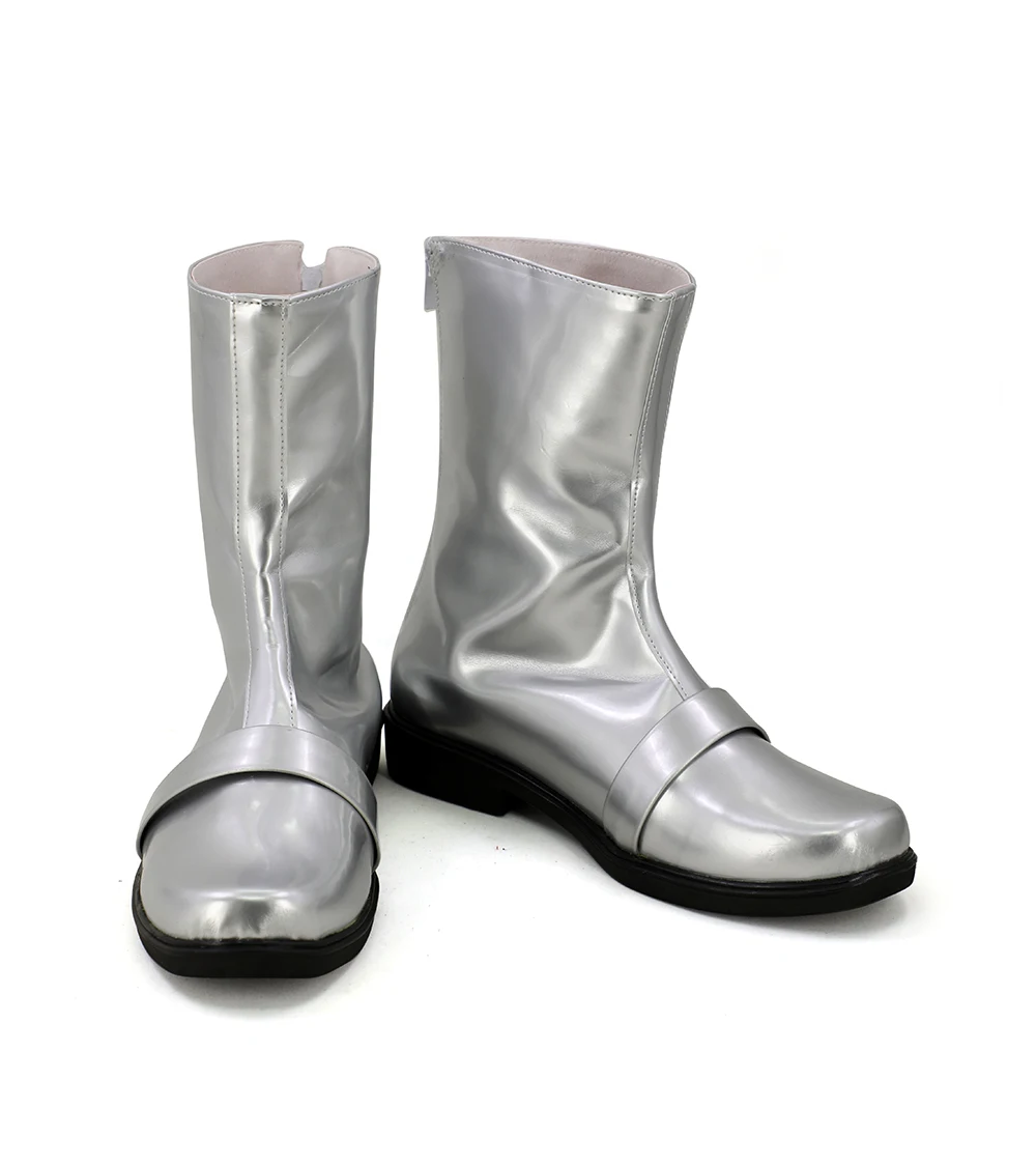 Kamen Rider Double Masked Rider 1 Silver Cosplay Boots Shoes Custom Made (2)