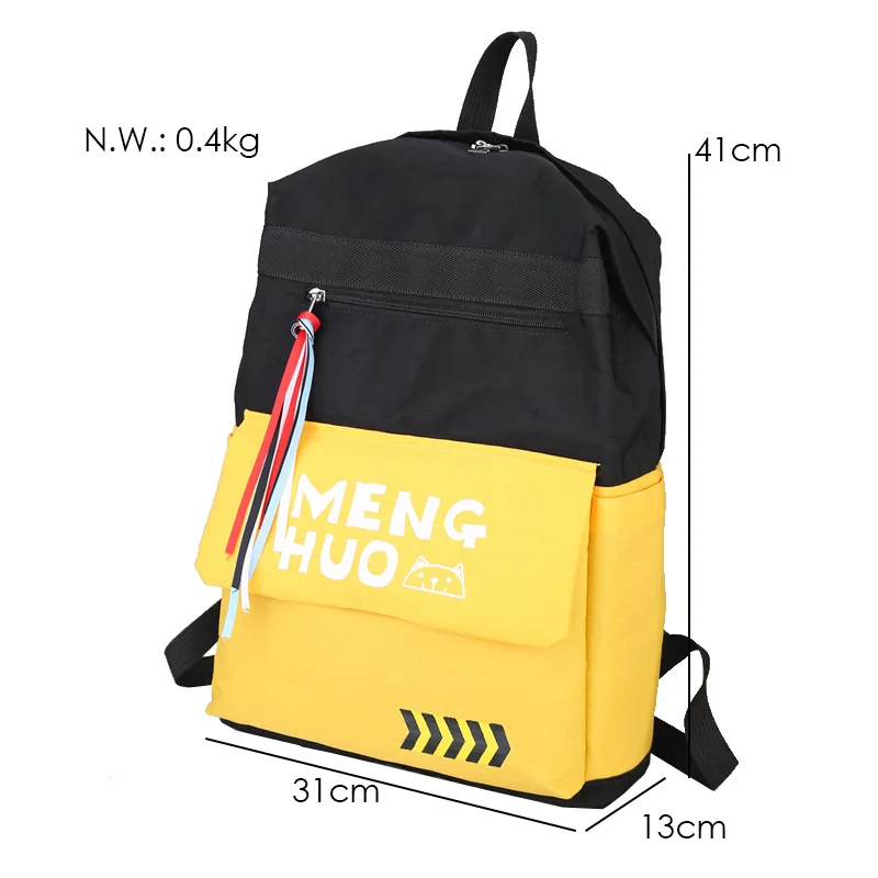 Menghuo 2017 Fashion High Quality Tassel Ribbon Women Bakcpack School Bag for Girls Boys Men Backpack sac a dos femme Mochilas (85)