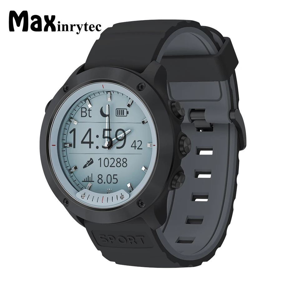 

Maxinrytech HM5 Smart Watch Transparent Screen IP68 Waterproof Luminous hands Heart Rate Monitor Stainless Bezel BRIM Smartwatch