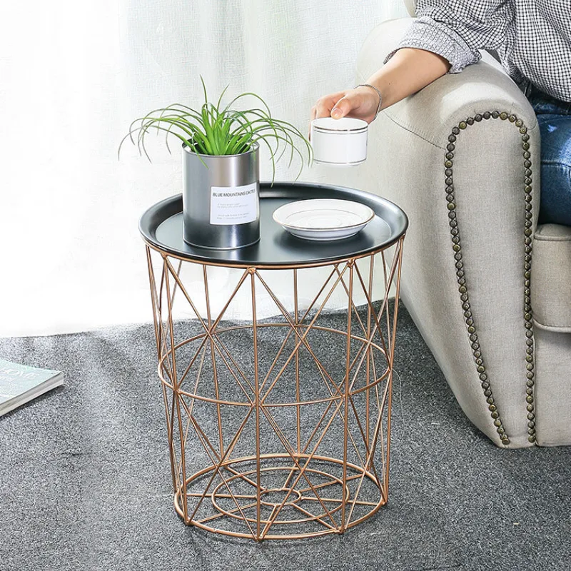 Nordic Ins Home Decoration Tray Simple Wrought Iron Side