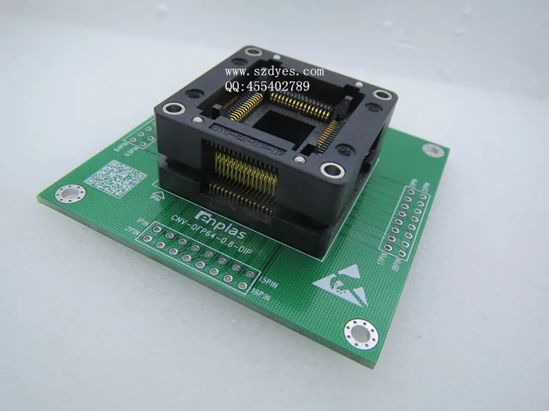 

OTQ-64-0.8-02 QFP64 LQFP64 / DIP64 IC testing Block IC Programming Block burning seat import-FREESHIPPING
