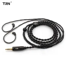 TRN 3,5 мм MMCX/2Pin разъем 6 ядро высокой чистоты медный кабель для TFZ TRN V90/X6/V80/IM2 KZAS10 ZS10 AS06 CCAC10 NICEHCK M6/N3