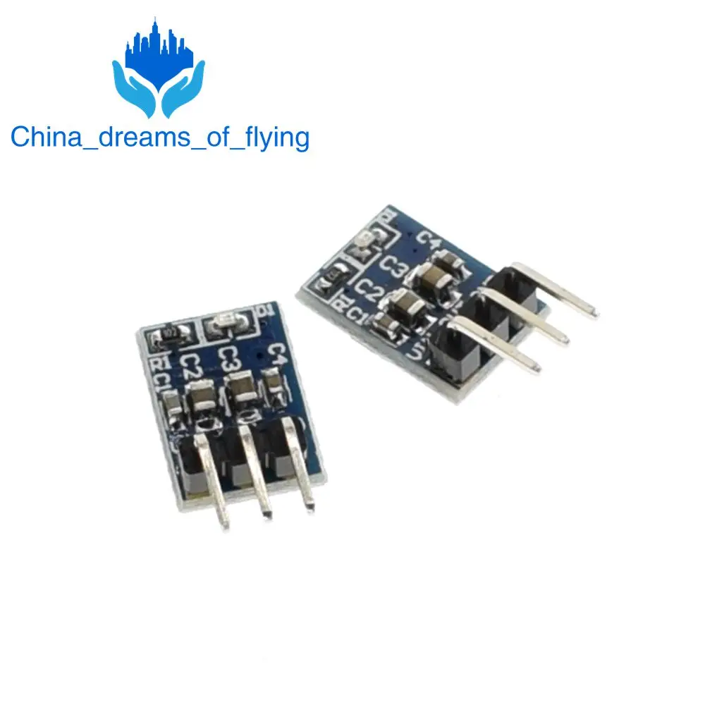 

TZT High Quality 5PCS 5V to 3.3V For DC-DC Step-Down Power Supply Buck Module AMS1117 LDO 800MA