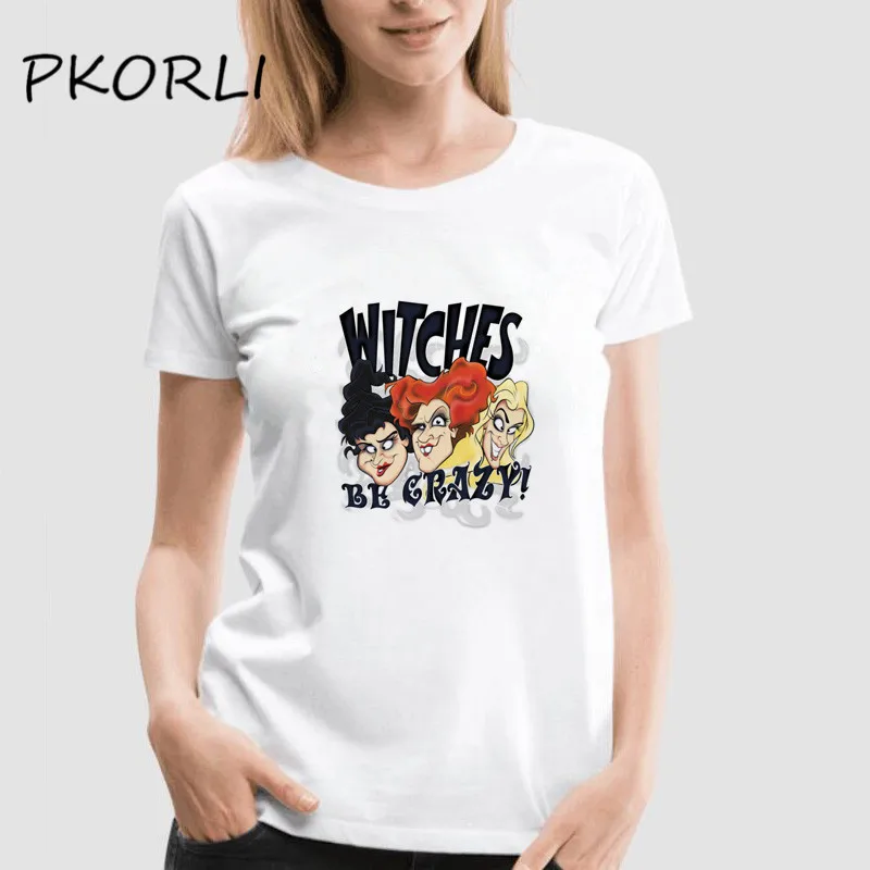 

Pkorli Hocus Pocus T Shirt Women Funny Halloween Tee Shirt Casual Witch Tee Light Short Sleeve O Neck T-Shirt Women'S Tee Shirt