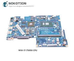 NOKOTION для lenovo ideapad 510S-14IKB Материнская плата ноутбука 14 дюймов 5B20M32788 BIUS4 S5 CIUY0 Y1 LA-E221P основная плата I7-7500U DDR4