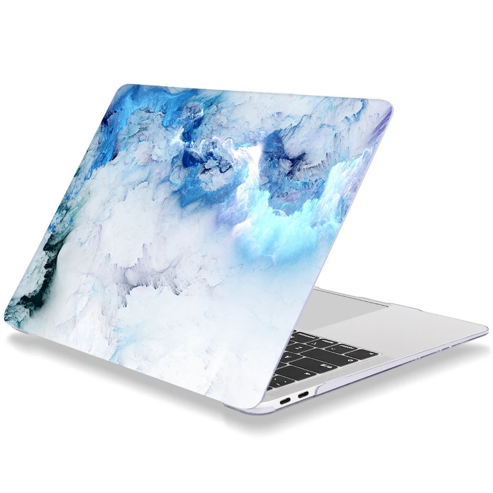 Чехол для ноутбука Apple MacBook Air 11 13 Pro retina 12 13 15 для Mac book Pro 13,3 15,4 Touch bar мраморный пластиковый жесткий чехол