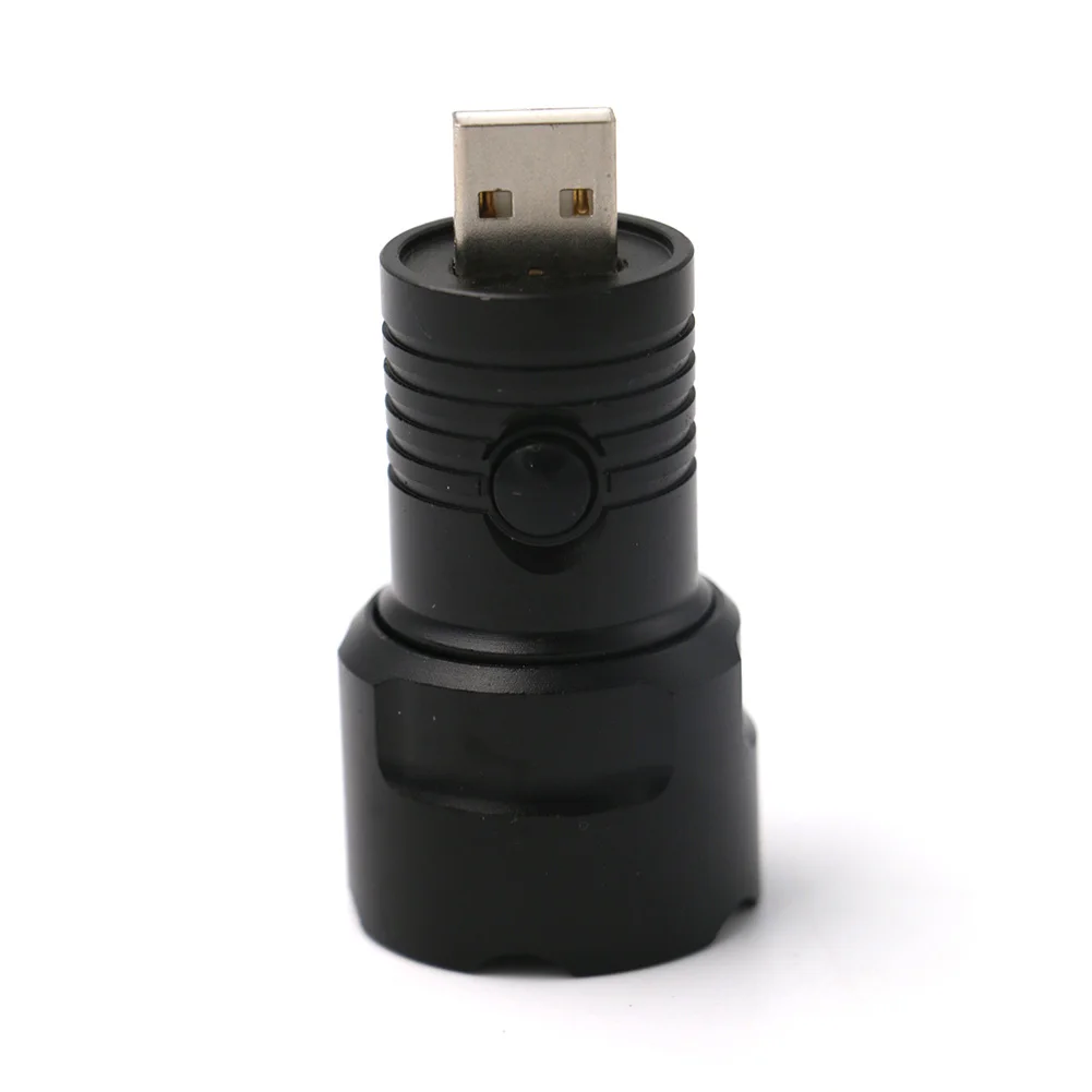 Карманный 4 режима USB удобный T6 светодиодный фонарь лампа usb флэш-светильник светодиодный флэш-светильник охотничий черный светильник