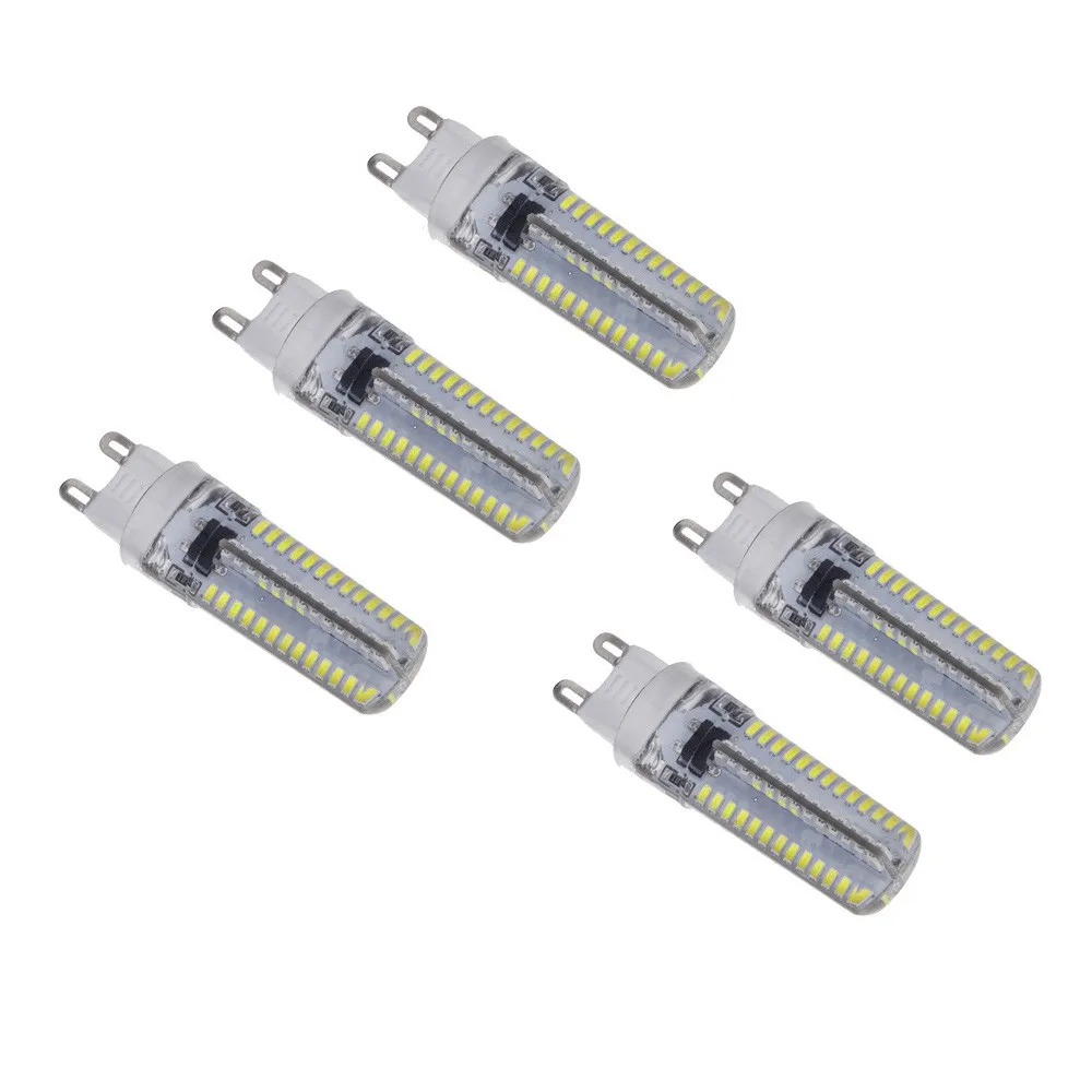 5 шт. мини G9 светодиодный светильник 5 Вт 3014 SMD 104 светодиодный s Кристалл Кукуруза лампа энергосберегающий белый 360 градусов 220-240 В для