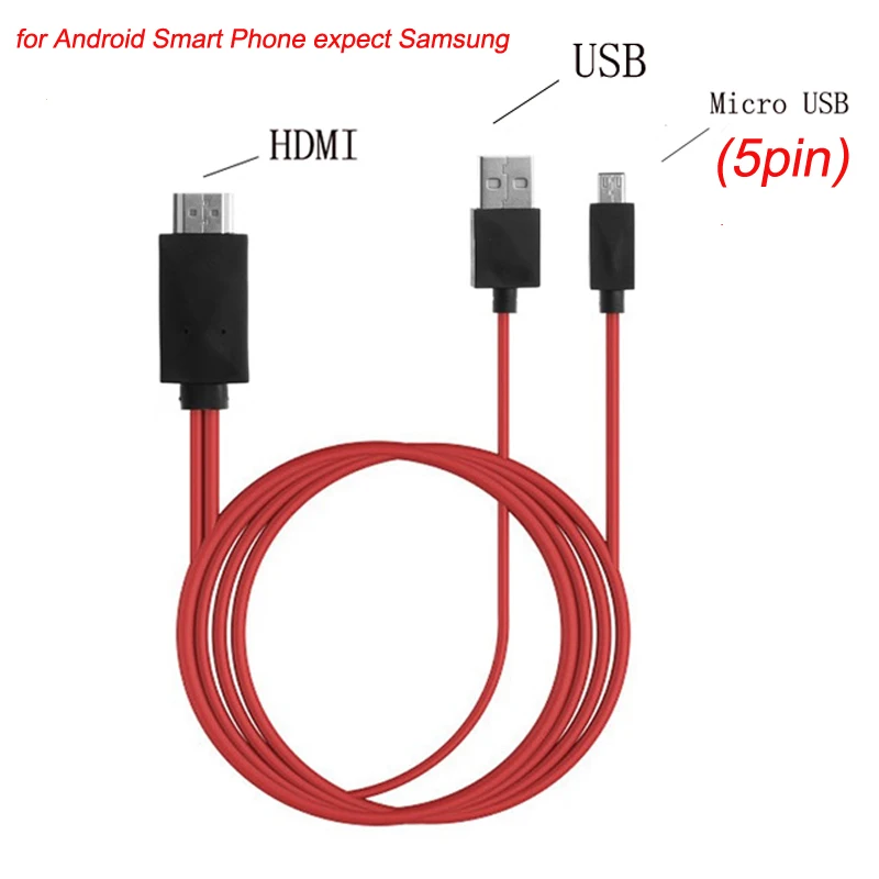 MHL кабель для iphone HDMI для samsung Galaxy к проектору/ТВ 2 м MHL к HDMI кабель 1080P HD ТВ кабель адаптер для iphone 7 7 plus