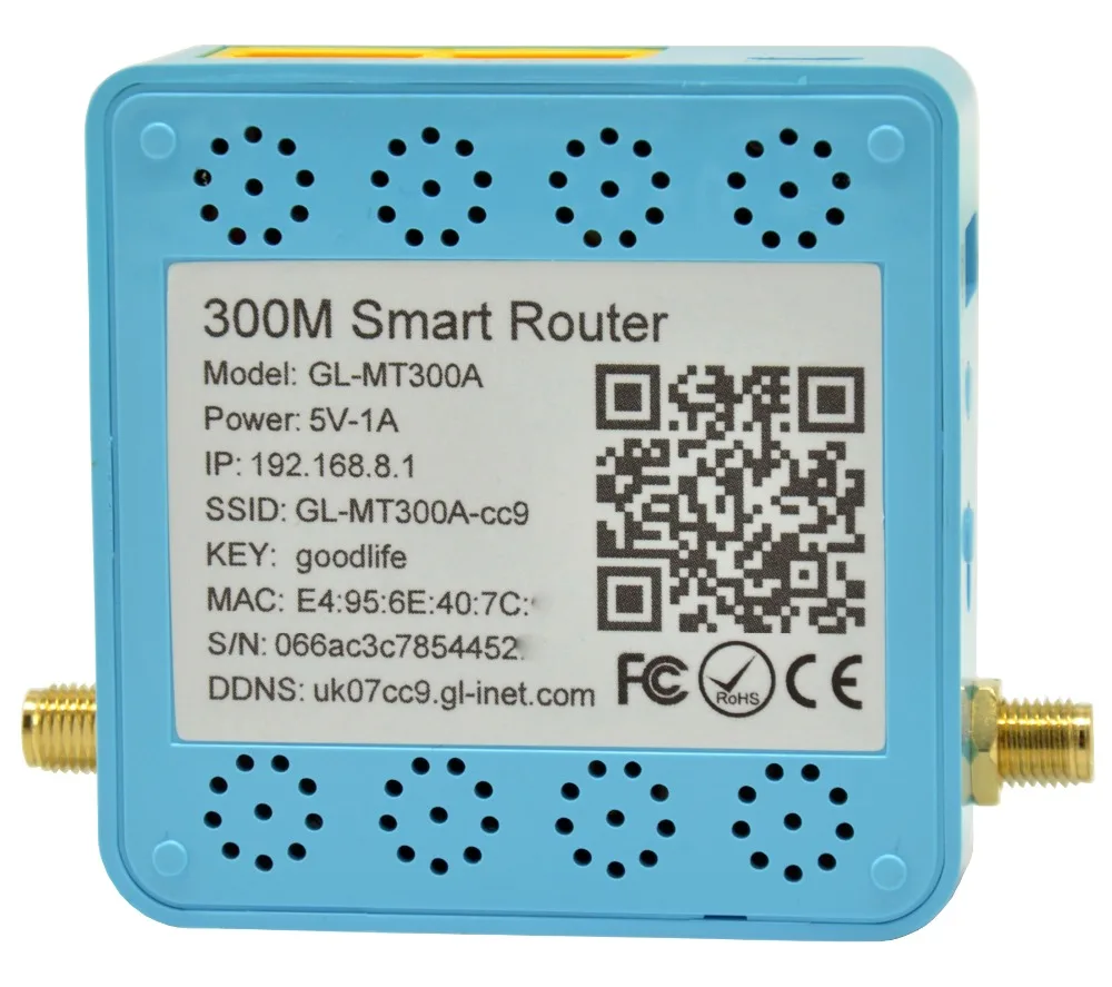 Беспроводной мини роутер MT7620A 802.11n 300 Мбит/с Wi Fi USB OPENWRT внешняя антенна 128 Мб ОЗУ/16