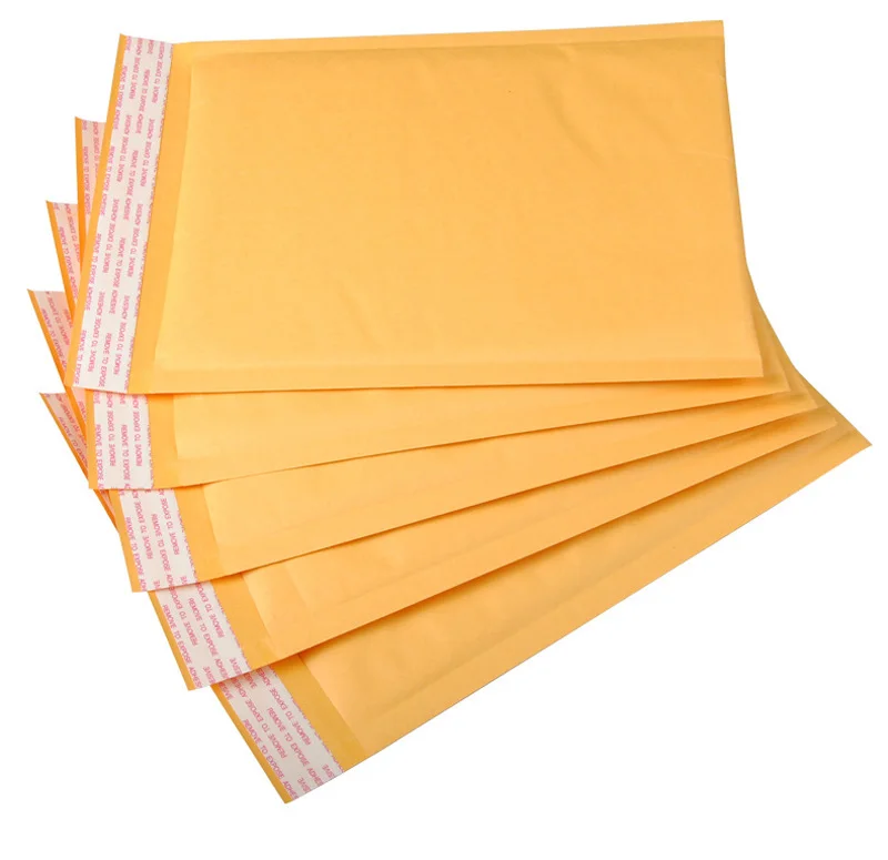 Wholesale 5pcs/lot Manufacturer Kraft Bubble Bag Mailers Padded