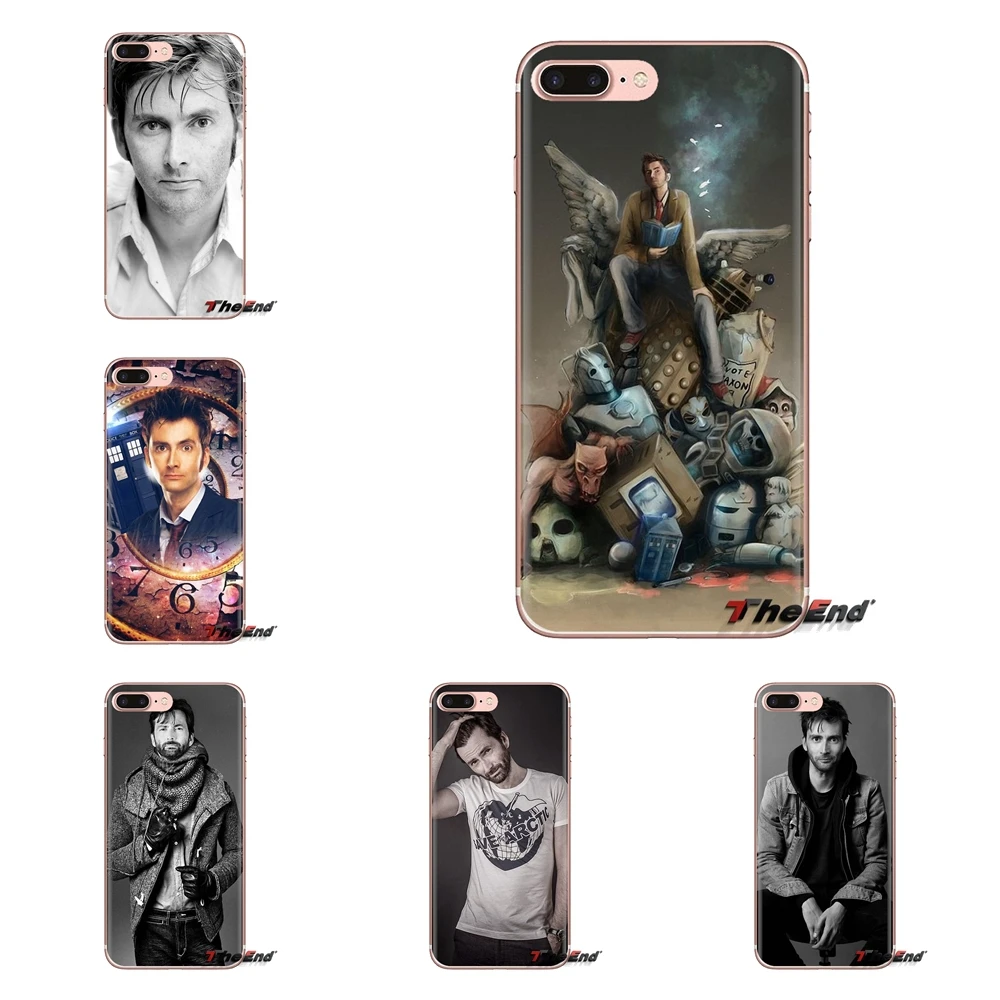 Мягкие чехлы для Samsung Galaxy S3 S4 S5 Mini S6 S7 Edge S8 S9 S10 Plus Note 3 4 5 8 9 Tardis Doctor Who With David Tennant |