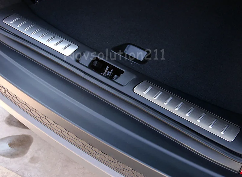 

2 pieces /set Inner Rear Trunk Door Sill Boot Bumper Protector Plate Cover For Range Rover Evoque 2011 2012 2013 2014 2015 2016